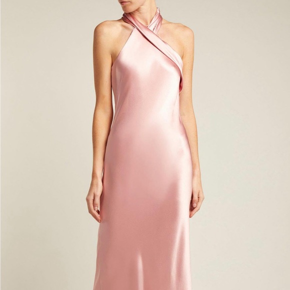 Galvan | Dresses | Galvan Light Pink Silk Gown | Poshmark